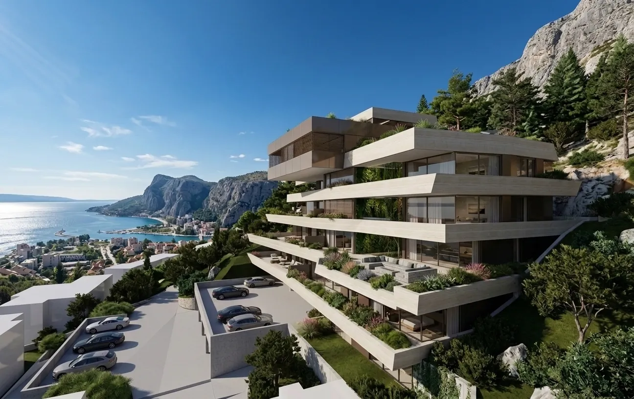 Architectural visualisation of the Black Pearl signature concept