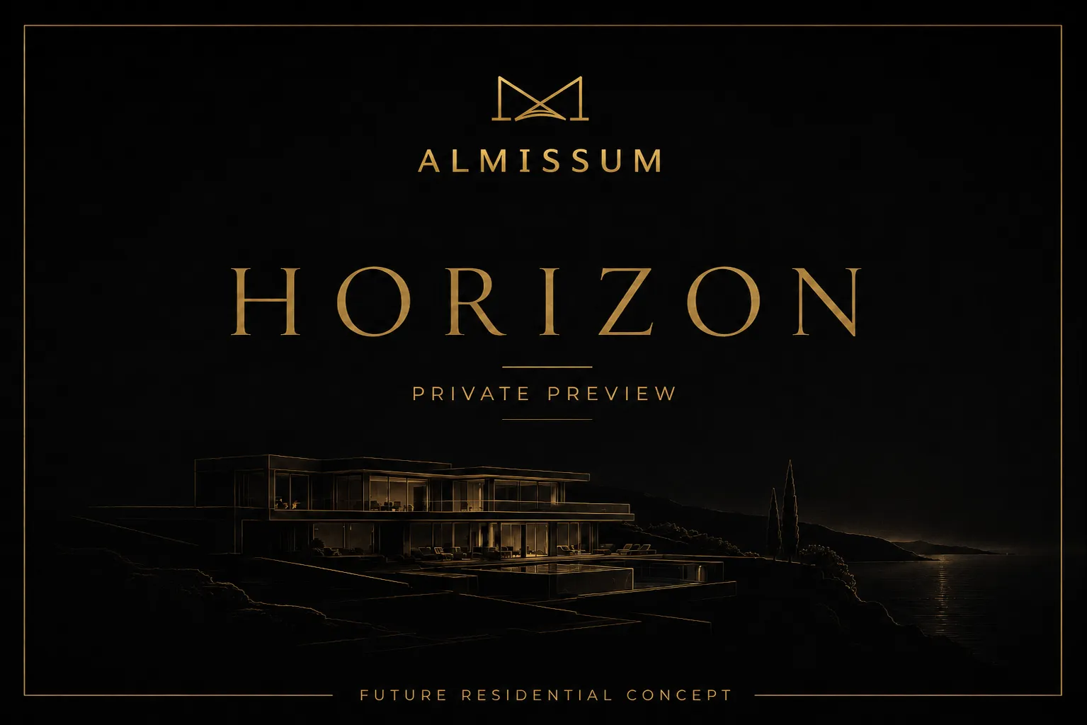 Private preview image for the forthcoming ALMISSUM Horizon concept