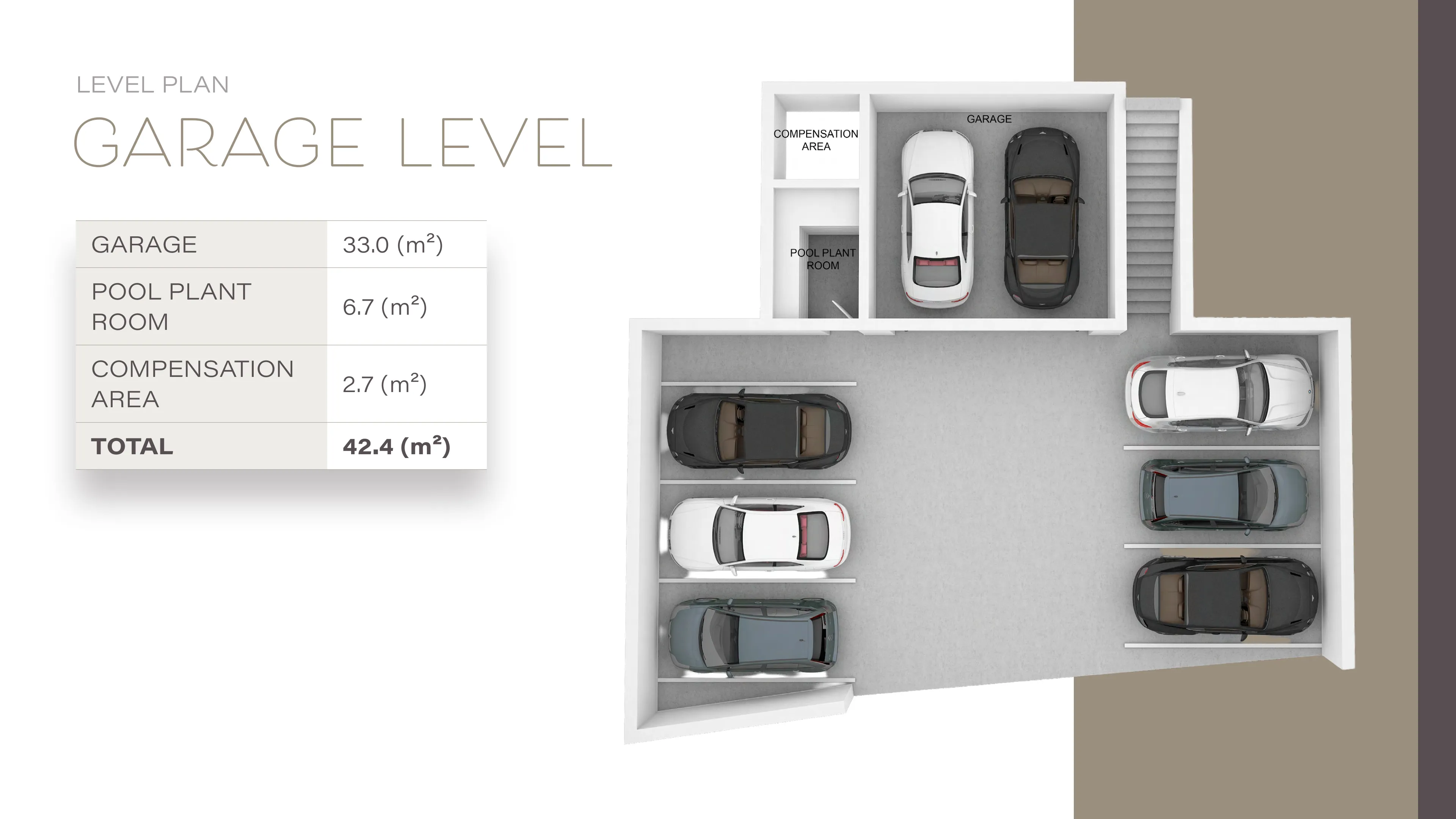 ALMISSUM Dream Star Garage Level Plan